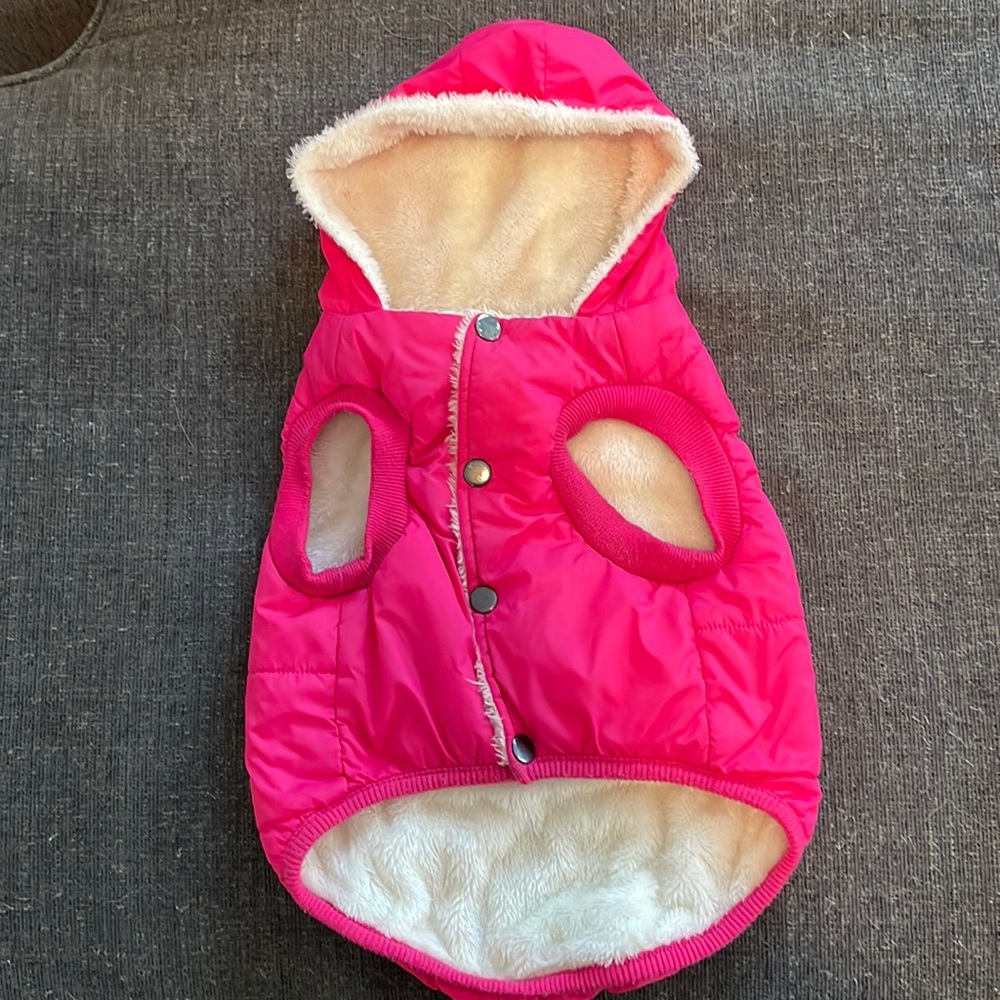 Pink Winter Dog Coat